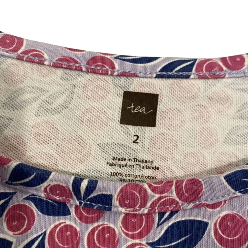Tea Collection Sz 2 Floral Print Tunic Dress